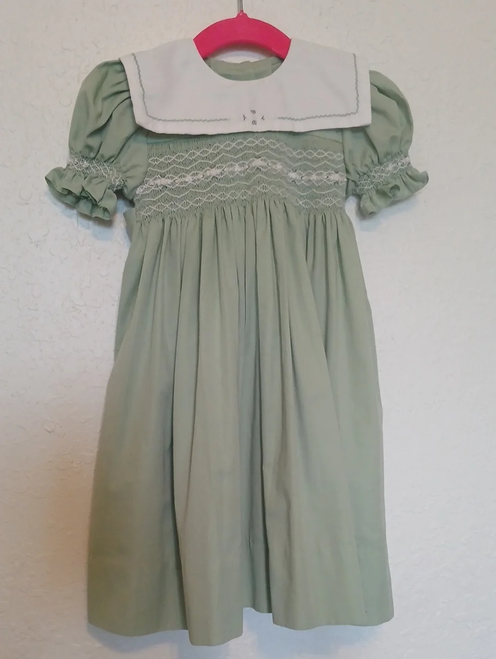 Highland Porch Children Lisa Anne Designs 2t Girls Dress Embroidered Green White
